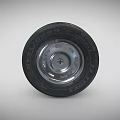 High Quality Car Tire With Metallic Silver Rim And Detailed Tread Pattern