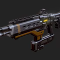 modern machine gun 3d model