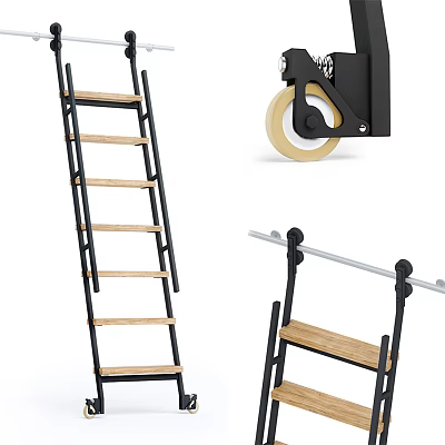 Modern Ladder Library Ladder 3d model