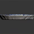 Blue and White Porcelain Plate with Intricate Floral Patterns and Elegant Rim Design