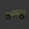 Green Military Armored Tank Exterior Design With Off Road Vehicle Details And Features