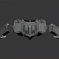 3D Rendered Mechanical Robot With Metallic Armor And Functional Joints