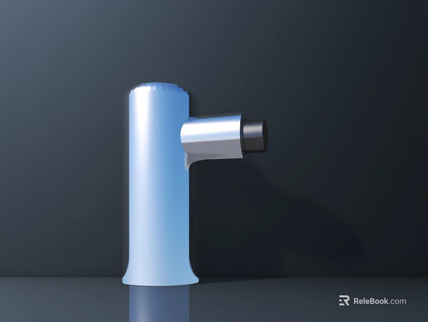 Modern White Faucet With Sleek Contemporary Design And Smooth Surface 3d model 