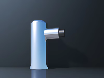 Modern White Faucet With Sleek Contemporary Design And Smooth Surface 3d model