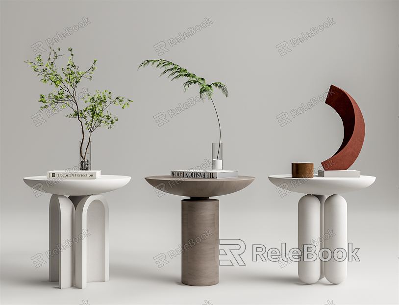 Modern corner table model