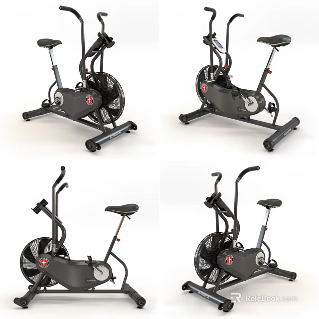 Modern High Quality Stationary Exercise Bikes For Home Gym Fitness Training 3d model 