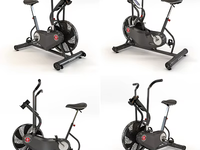 Modern High Quality Stationary Exercise Bikes For Home Gym Fitness Training 3d model