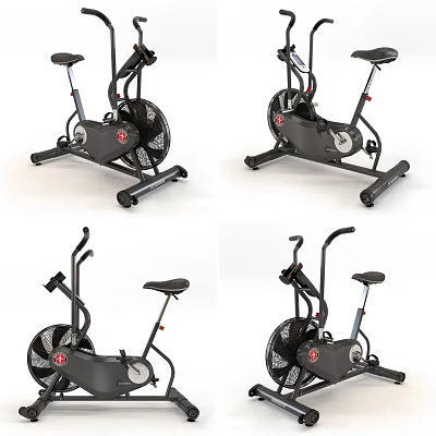 Modern High Quality Stationary Exercise Bikes For Home Gym Fitness Training 3d model