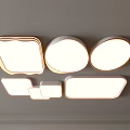 Modern Ceiling Lights With Square Round Oval Shapes And Minimalist White Lighting Design
