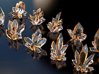 spar crystal cluster 3d model