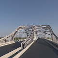 Landscape pedestrian bridge 3d model