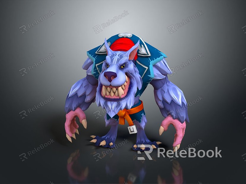 Werewolf Werewolf Warrior Werewolf Soldier Cartoon Werewolf Animation Werewolf Cartoon Characters model