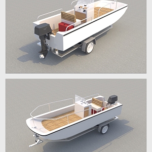 Modern Yacht 3d model