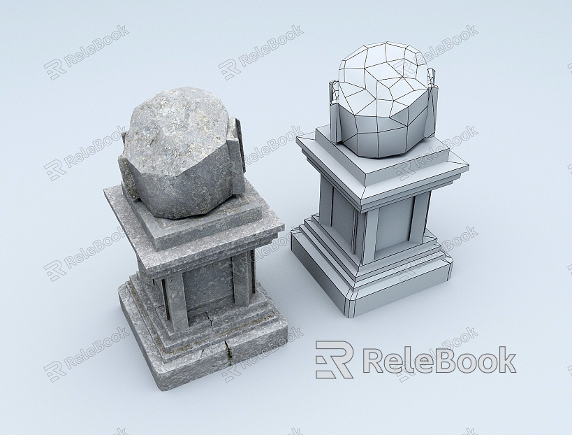 Column Stone Column Stigma Column model