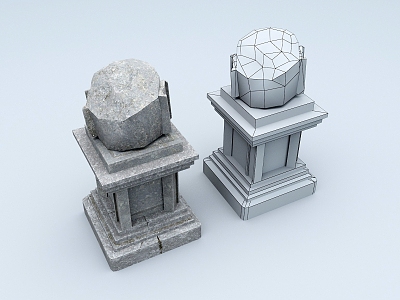 Column Stone Column Stigma Column model