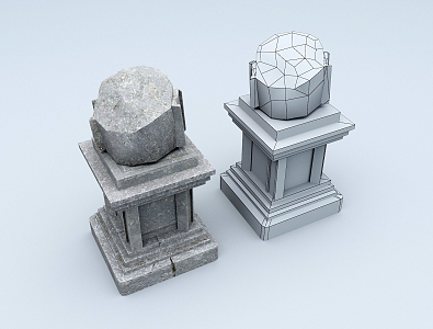 Column Stone Column Stigma Column 3d model