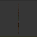 Traditional Wooden Archery Bow And Arrow With Metal Arrowhead And Red Fletching