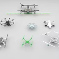 Smart Drone Machines Display Various Models Featuring Different Designs And Structures