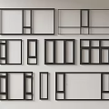 Modern windows combination windows glass windows floor-to-ceiling windows balcony windows bay windows bedroom windows sliding windows casement windows doors and windows 3d model
