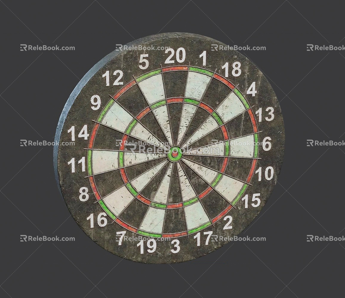 Modern Dart Board 3d model