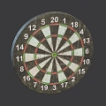 Modern Dart Board 3d model