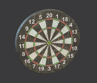 Modern Dart Board 3d model