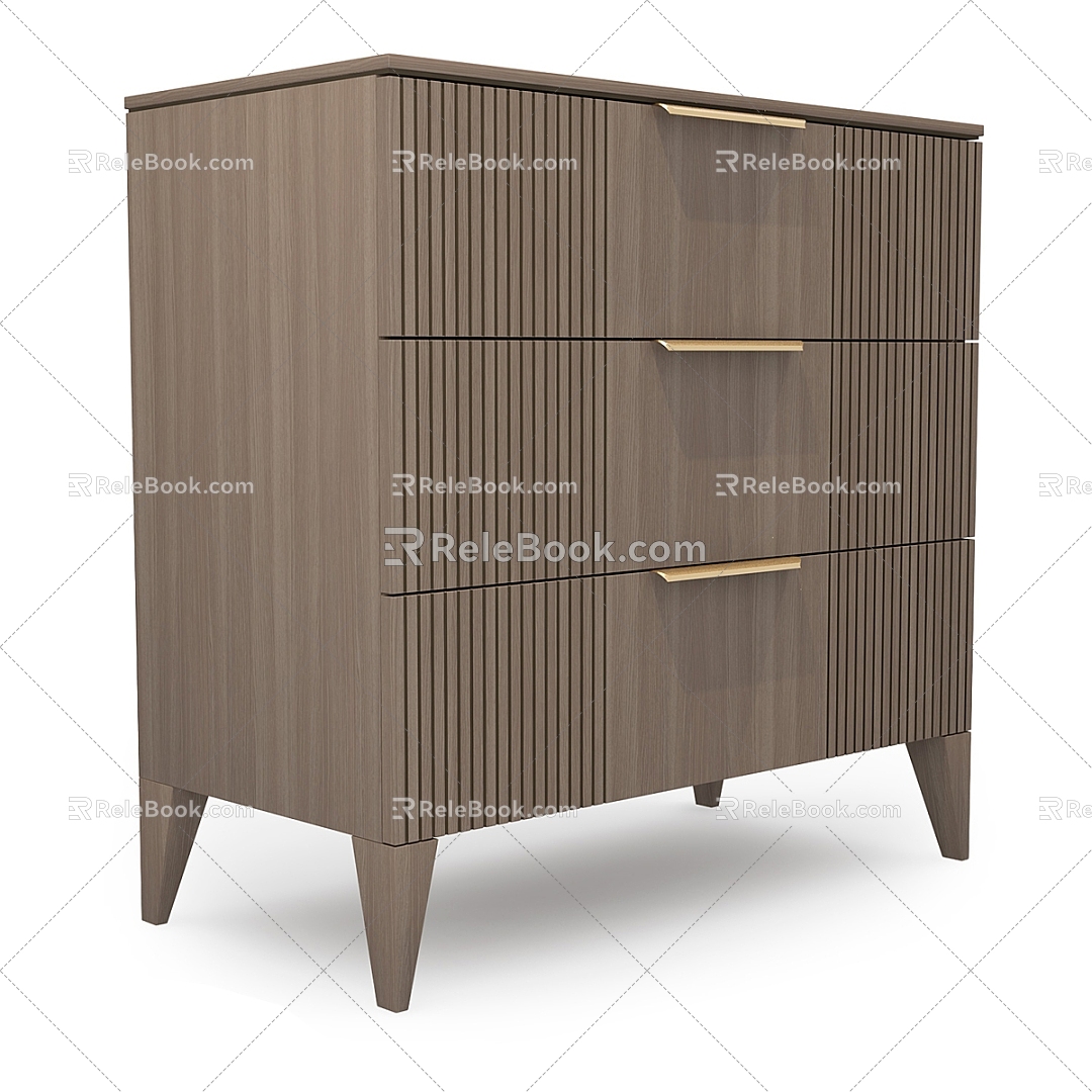 Nordic Simple Side Cabinet model