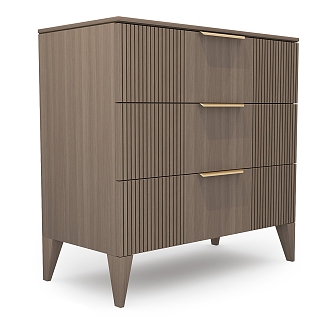 Nordic Simple Side Cabinet 3d model