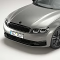 Silver Modern Sedan With Streamlined Exterior Design Sleek Body And Alloy Wheels