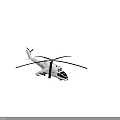 Camouflage Painted Military Helicopter Side View With Red Star Number 27