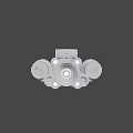 Futuristic Sci Fi Fighter Jet With Twin Engines And Metallic Exterior Design