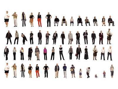 Modern Multiplayer Characters 3d model