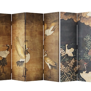 new chinese style screen 3d model