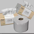 Soft Facial Tissues And Toilet Paper Roll From Face Brand For Daily Use