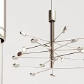Modern chandelier metal multi-head chandelier 3d model