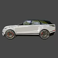 Modern White SUV Featuring Black Roof Sleek Body And Black Alloy Rims