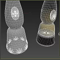 Stylish Decorative Spice Bottles With Different Colors And Intricate Patterns For Kitchen Use 3d model