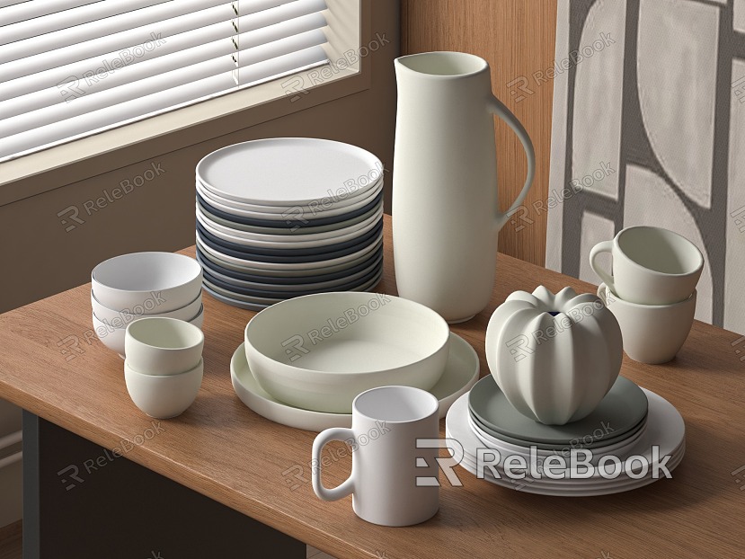 Tableware combination model