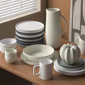 Tableware combination 3d model