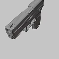 Decorative Pistol With Gold And Black Geometric Pattern On Handle And Body