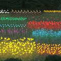 Colorful Outdoor Lights With Various Colors Arranged For Garden Landscape Decoration