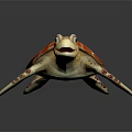 Modern Fish Little Turtle Green Turtle Big Turtle Black Turtle 3d model