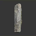 Transparent Shiny Stone with Orange Yellow Veins and Smooth Wooden Base for Home Decorative Use