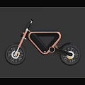 Modern Pink And Black Motorcycle With Sleek Design And Large Wheels