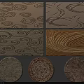 Square Rugs With Diverse Patterned Styles And Decorative Textures For Homes 3d model