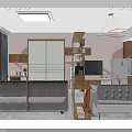 Modern Living and Dining Room Interior With Sofa Coffee Table TV Cabinet And Chandelier