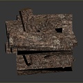 chopping wood chopping wood wood block chopping wood firewood firewood pile articles 3d model