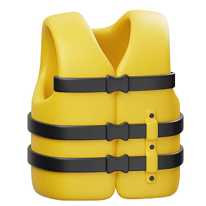 Modern Life Jackets Swimsuit Cartoon Life Jackets 3d model