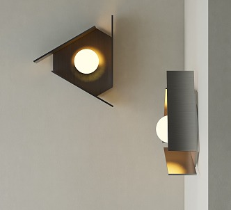 Modern wall lamp industrial wind wall lamp metal wall lamp 3d model