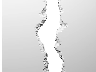 Modern Exhibition Hall Sculptural Column With Unique Textured Surface And Artistic Design 3d model